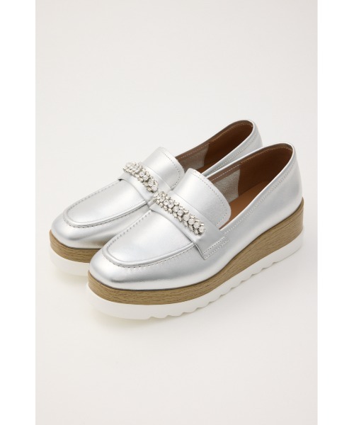 STACCATO（スタッカート）の「ｵｰﾘﾝﾍﾞﾙﾄﾌﾟﾗｯﾄﾌｫｰﾑ（ローファー・レディース・ブラック/シルバー・22.5cm/23.0cm/23.5cm/24.0cm/24.5cm）」の13枚目の写真