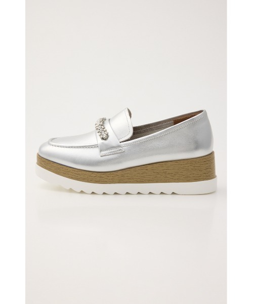 STACCATO（スタッカート）の「ｵｰﾘﾝﾍﾞﾙﾄﾌﾟﾗｯﾄﾌｫｰﾑ（ローファー・レディース・ブラック/シルバー・22.5cm/23.0cm/23.5cm/24.0cm/24.5cm）」の14枚目の写真