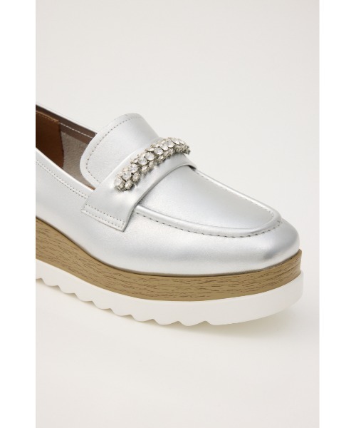 STACCATO（スタッカート）の「ｵｰﾘﾝﾍﾞﾙﾄﾌﾟﾗｯﾄﾌｫｰﾑ（ローファー・レディース・ブラック/シルバー・22.5cm/23.0cm/23.5cm/24.0cm/24.5cm）」の18枚目の写真