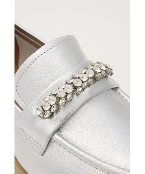 STACCATO（スタッカート）の「ｵｰﾘﾝﾍﾞﾙﾄﾌﾟﾗｯﾄﾌｫｰﾑ（ローファー・レディース・ブラック/シルバー・22.5cm/23.0cm/23.5cm/24.0cm/24.5cm）」の21枚目の写真