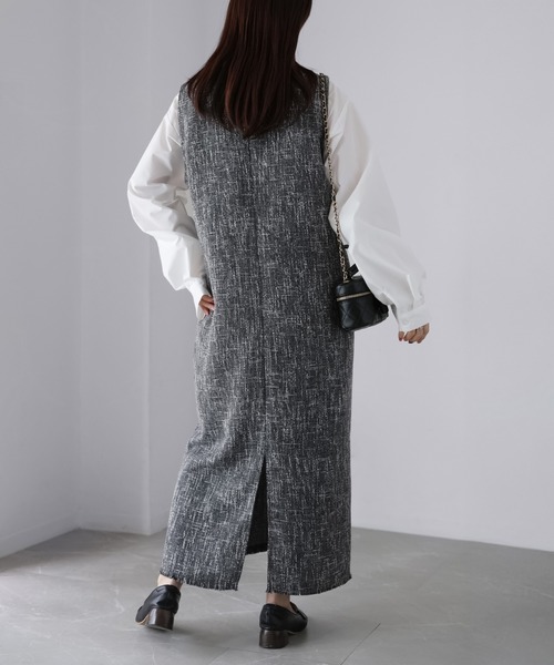 Riberry（リベリー）の「ツイードジャンパースカート（ジャンパースカート・レディース・アイボリー/ブラック・FREE）」の17枚目の写真