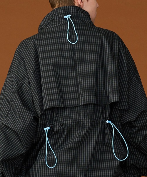 【UNISEX】CORD DESIGN CHECK BLOUSON/コードデザインチェックブルゾン