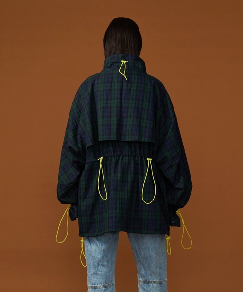 【UNISEX】CORD DESIGN CHECK BLOUSON/コードデザインチェックブルゾン