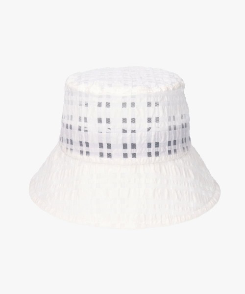 Chapeau d' O(シャポードオー)の「Chapeau d' O Check Sheer Bucket / シャポードオー(ハット・レディース・ネイビー/ホワイト/レッド・M/57.5cm)」の10枚目の写真