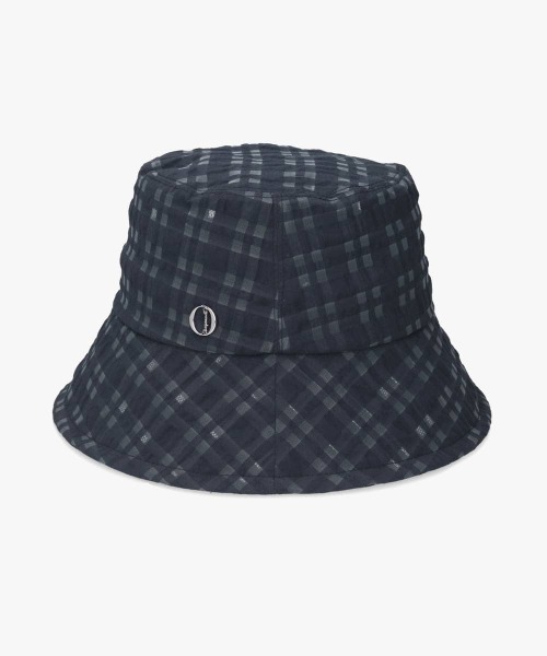 Chapeau d' O(シャポードオー)の「Chapeau d' O Check Sheer Bucket / シャポードオー(ハット・レディース・ネイビー/ホワイト/レッド・M/57.5cm)」の13枚目の写真