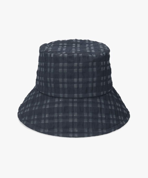 Chapeau d' O(シャポードオー)の「Chapeau d' O Check Sheer Bucket / シャポードオー(ハット・レディース・ネイビー/ホワイト/レッド・M/57.5cm)」の14枚目の写真