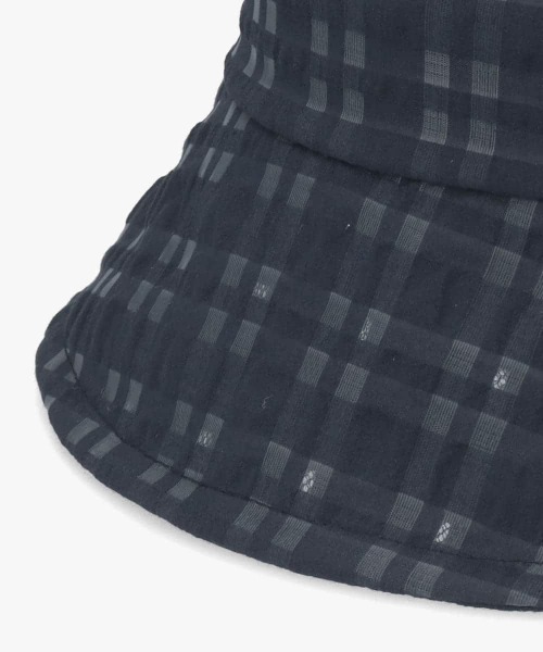 Chapeau d' O(シャポードオー)の「Chapeau d' O Check Sheer Bucket / シャポードオー(ハット・レディース・ネイビー/ホワイト/レッド・M/57.5cm)」の18枚目の写真