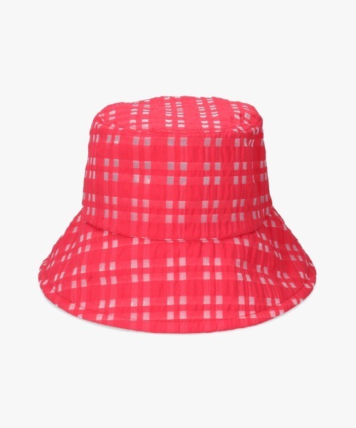 Chapeau d' O(シャポードオー)の「Chapeau d' O Check Sheer Bucket / シャポードオー(ハット・レディース・ネイビー/ホワイト/レッド・M/57.5cm)」の21枚目の写真
