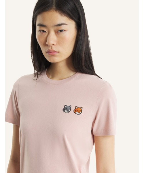 Maison Kitsune(メゾンキツネ)の「DOUBLE FOX HEAD REGULAR TEE-SHIRT(Tシャツ/カットソー・レディース・ホワイト系その他/ブラック/スモークピンク・M/XS/XL/S/L)」の19枚目の写真