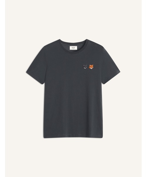 Maison Kitsune(メゾンキツネ)の「DOUBLE FOX HEAD REGULAR TEE-SHIRT(Tシャツ/カットソー・レディース・ホワイト系その他/ブラック/スモークピンク・M/XS/XL/S/L)」の9枚目の写真