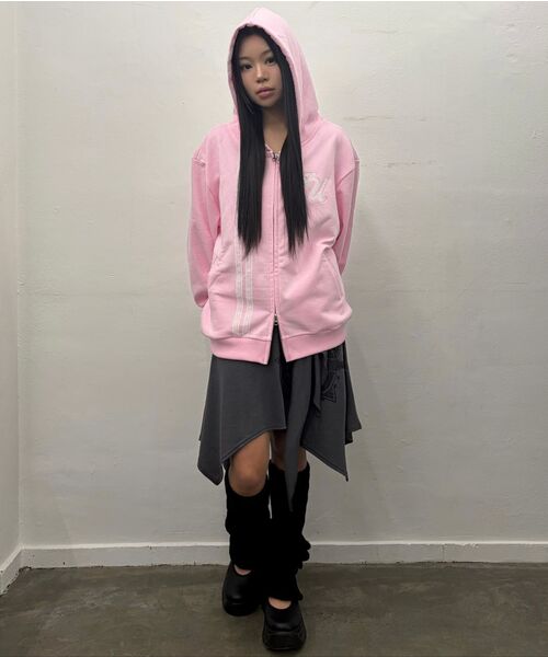 LUVISTRUE(ラヴイズトゥルー)の「EL LACE HOOD ZIP UP(PINK)(パーカー・レディース・その他・FREE)」の6枚目の写真