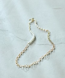 Audie a Muses（オーディアミューズ）の「淡水パール×チェーンロングネックレス（ネックレス）」
