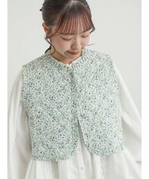 TSUHARU by Samansa Mos2 | 【LIBERTY】BEATRICE柄キルトベスト(ベスト)