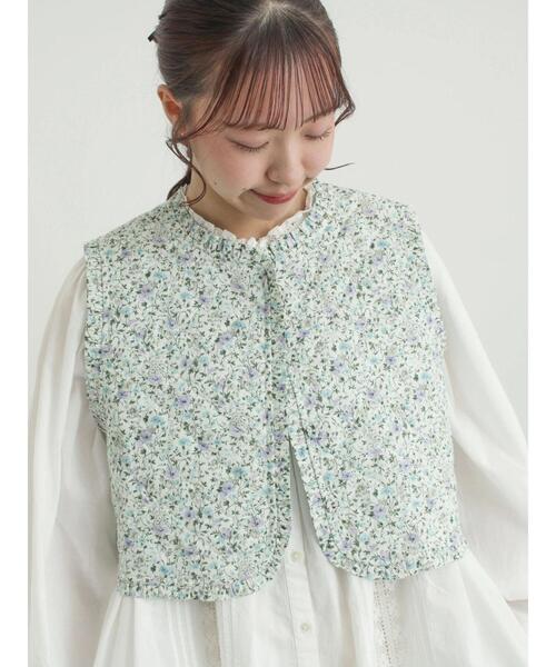 TSUHARU by Samansa Mos2（ツハルバイサマンサモスモス）の「【LIBERTY】BEATRICE柄キルトベスト（ベスト・レディース・ラベンダー/ピンク・F）」の2枚目の写真