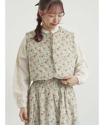 TSUHARU by Samansa Mos2 | 【LIBERTY】BEATRICE柄キルトベスト(ベスト)