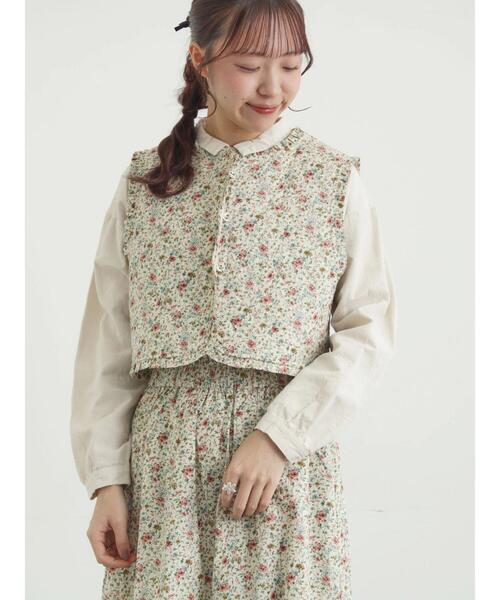 TSUHARU by Samansa Mos2（ツハルバイサマンサモスモス）の「【LIBERTY】BEATRICE柄キルトベスト（ベスト・レディース・ラベンダー/ピンク・F）」の3枚目の写真