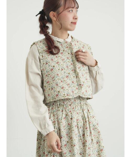 TSUHARU by Samansa Mos2（ツハルバイサマンサモスモス）の「【LIBERTY】BEATRICE柄キルトベスト（ベスト・レディース・ラベンダー/ピンク・F）」の4枚目の写真