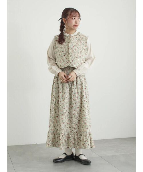 TSUHARU by Samansa Mos2（ツハルバイサマンサモスモス）の「【LIBERTY】BEATRICE柄キルトベスト（ベスト・レディース・ラベンダー/ピンク・F）」の5枚目の写真