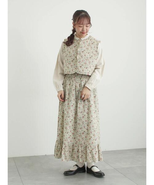 TSUHARU by Samansa Mos2（ツハルバイサマンサモスモス）の「【LIBERTY】BEATRICE柄キルトベスト（ベスト・レディース・ラベンダー/ピンク・F）」の7枚目の写真