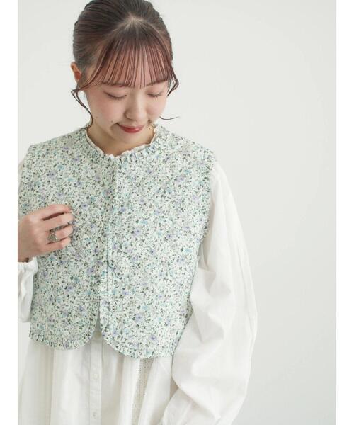 TSUHARU by Samansa Mos2（ツハルバイサマンサモスモス）の「【LIBERTY】BEATRICE柄キルトベスト（ベスト・レディース・ラベンダー/ピンク・F）」の9枚目の写真
