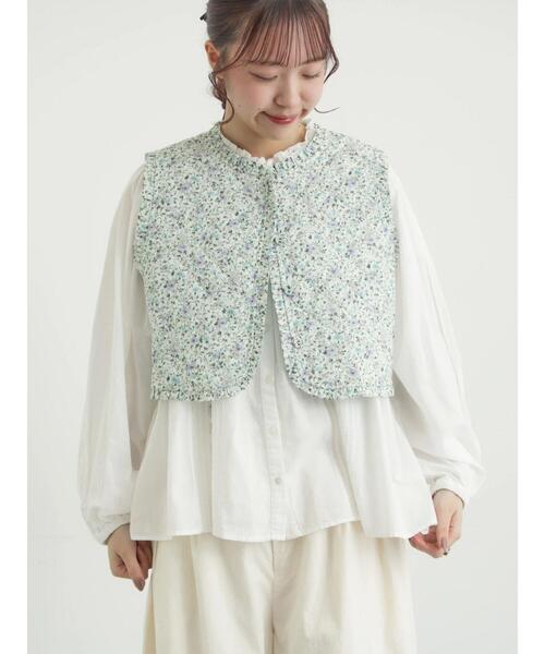 TSUHARU by Samansa Mos2（ツハルバイサマンサモスモス）の「【LIBERTY】BEATRICE柄キルトベスト（ベスト・レディース・ラベンダー/ピンク・F）」の11枚目の写真