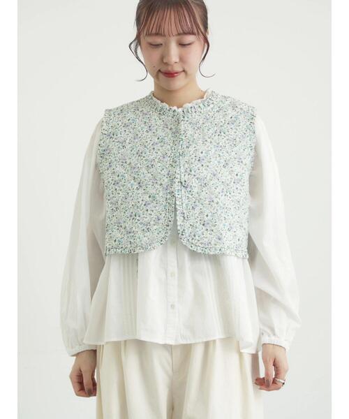 TSUHARU by Samansa Mos2（ツハルバイサマンサモスモス）の「【LIBERTY】BEATRICE柄キルトベスト（ベスト・レディース・ラベンダー/ピンク・F）」の16枚目の写真