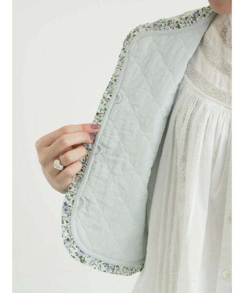 TSUHARU by Samansa Mos2（ツハルバイサマンサモスモス）の「【LIBERTY】BEATRICE柄キルトベスト（ベスト・レディース・ラベンダー/ピンク・F）」の20枚目の写真