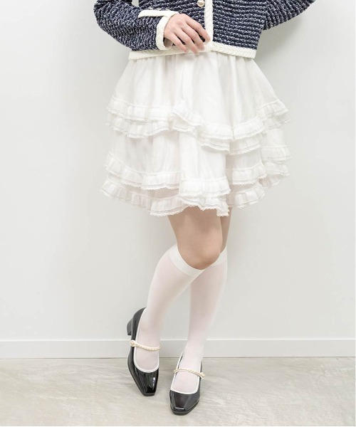 RANDA（ランダ）の「イレヘムレースミニスカート（スカート・レディース・ホワイト/アイボリー・0/1）」の11枚目の写真