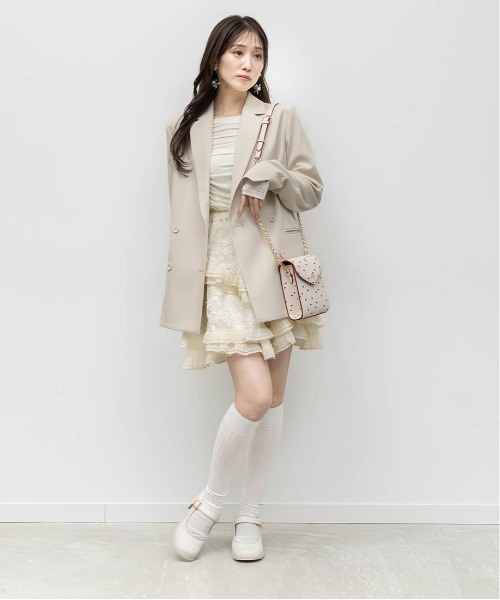 RANDA（ランダ）の「イレヘムレースミニスカート（スカート・レディース・ホワイト/アイボリー・0/1）」の17枚目の写真