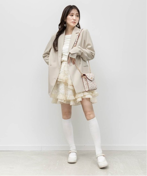 RANDA（ランダ）の「イレヘムレースミニスカート（スカート・レディース・ホワイト/アイボリー・0/1）」の18枚目の写真