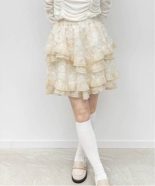 RANDA（ランダ）の「イレヘムレースミニスカート（スカート・レディース・ホワイト/アイボリー・0/1）」の19枚目の写真