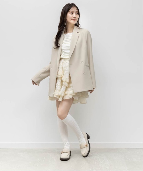 RANDA（ランダ）の「イレヘムレースミニスカート（スカート・レディース・ホワイト/アイボリー・0/1）」の21枚目の写真