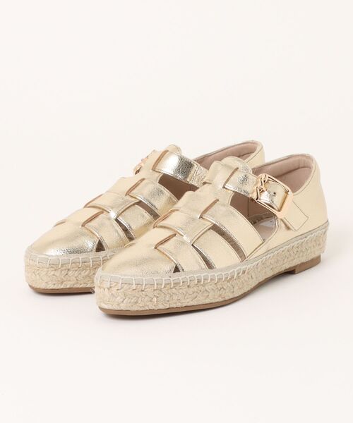 LANVIN en Bleu(ランバンオンブルー)の「グルカ風エスパドリーユ(パンプス・レディース・ブラック/ゴールド/ブルー・24.0cm/23.5cm/23.0cm/22.5cm/24.5cm/22.0cm)」の3枚目の写真