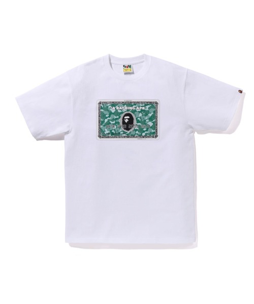 A BATHING APE(アベイシングエイプ)の「BAPE CARD TEE BAPEC(Tシャツ/カットソー・メンズ・ブラック×シルバー/ホワイト×グリーン/ホワイト×ブラック/ブラック×ゴールド・LARGE/SMALL/X-LARGE/XX-LARGE/MEDIUM/XXX-LARGE)」の1枚目の写真