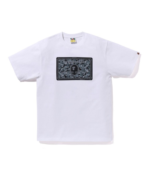 A BATHING APE(アベイシングエイプ)の「BAPE CARD TEE BAPEC(Tシャツ/カットソー・メンズ・ブラック×シルバー/ホワイト×グリーン/ホワイト×ブラック/ブラック×ゴールド・LARGE/SMALL/X-LARGE/XX-LARGE/MEDIUM/XXX-LARGE)」の2枚目の写真