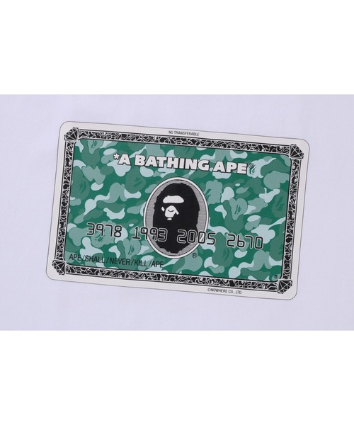 A BATHING APE(アベイシングエイプ)の「BAPE CARD TEE BAPEC(Tシャツ/カットソー・メンズ・ブラック×シルバー/ホワイト×グリーン/ホワイト×ブラック/ブラック×ゴールド・LARGE/SMALL/X-LARGE/XX-LARGE/MEDIUM/XXX-LARGE)」の7枚目の写真