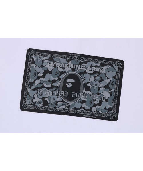 A BATHING APE(アベイシングエイプ)の「BAPE CARD TEE BAPEC(Tシャツ/カットソー・メンズ・ブラック×シルバー/ホワイト×グリーン/ホワイト×ブラック/ブラック×ゴールド・LARGE/SMALL/X-LARGE/XX-LARGE/MEDIUM/XXX-LARGE)」の8枚目の写真