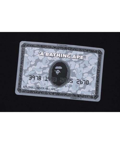 A BATHING APE(アベイシングエイプ)の「BAPE CARD TEE BAPEC(Tシャツ/カットソー・メンズ・ブラック×シルバー/ホワイト×グリーン/ホワイト×ブラック/ブラック×ゴールド・LARGE/SMALL/X-LARGE/XX-LARGE/MEDIUM/XXX-LARGE)」の9枚目の写真