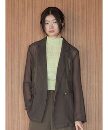 LAGUNAMOON | メッシュダブルテーラードジャケット(テーラードジャケット)