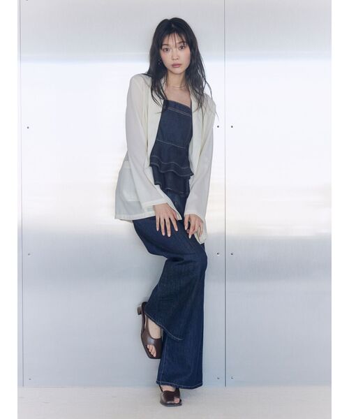 LAGUNAMOON（ラグナムーン）の「メッシュダブルテーラードジャケット（テーラードジャケット・レディース・ブラック/アイボリー/ブラウン・FREE）」の10枚目の写真