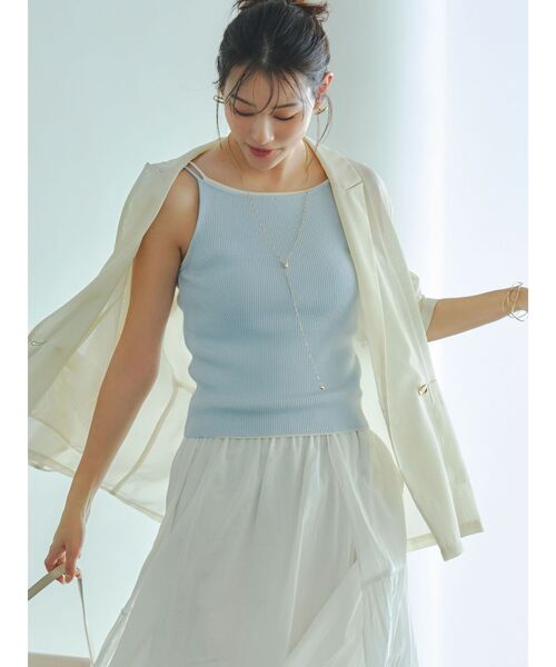 LAGUNAMOON（ラグナムーン）の「メッシュダブルテーラードジャケット（テーラードジャケット・レディース・ブラック/アイボリー/ブラウン・FREE）」の14枚目の写真