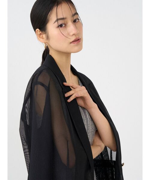 LAGUNAMOON（ラグナムーン）の「メッシュダブルテーラードジャケット（テーラードジャケット・レディース・ブラック/アイボリー/ブラウン・FREE）」の22枚目の写真