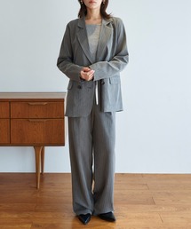 My shawty（マイシャウティー）の「stripe jacket set up（スーツセット）」