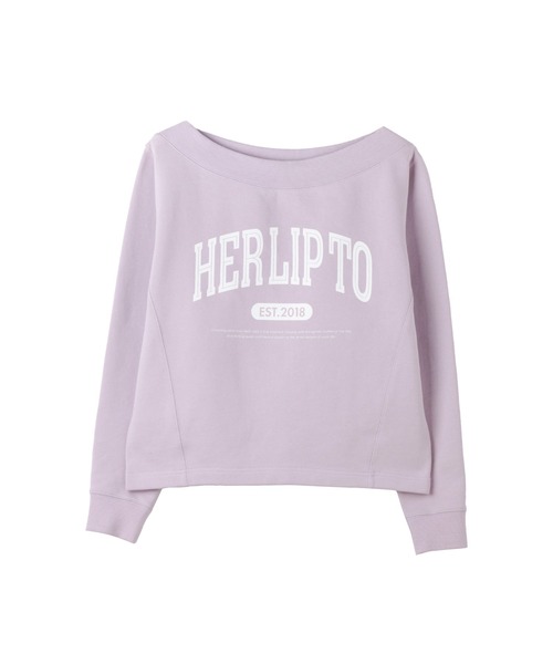 HLT Logo Two-Way Sweatshirt(スウェット)|Her lip to(ハーリップ HLT Logo Two-Way Sweatshirt(スウェット)|Her lip to(ハーリップ