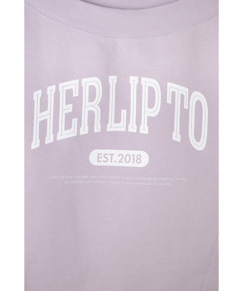 HLT Logo Two-Way Sweatshirt（スウェット）｜Her lip to（ハーリップ