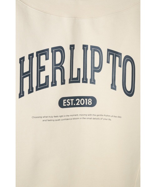 Her lip to（ハーリップトゥー）の「HLT Logo Two-Way Sweatshirt
