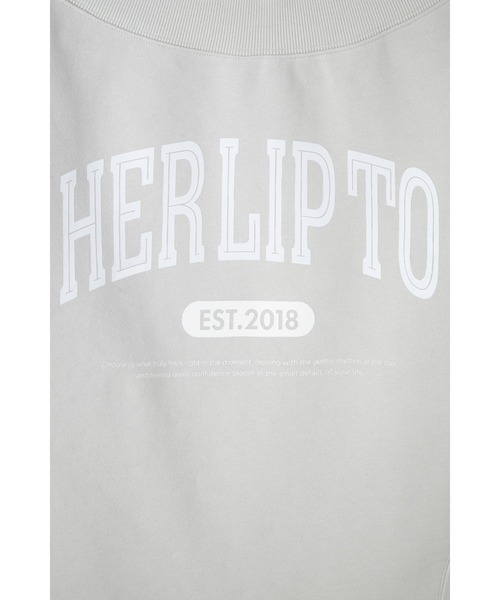 Her lip to(ハーリップトゥー)の「HLT Logo Two-Way Sweatshirt(スウェット・レディース・モーブ系/セージグリーン/ベージュ系・FREE)」の6枚目の写真