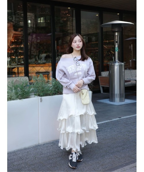 Her lip to(ハーリップトゥー)の「HLT Logo Two-Way Sweatshirt(スウェット・レディース・モーブ系/セージグリーン/ベージュ系・FREE)」の15枚目の写真