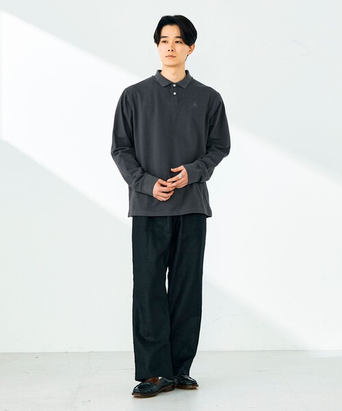 GEVACO（ゲバコ）の「【GEVACO/ゲバコ】ロングスリーブ ポロシャツ（ポロシャツ・メンズ・チャコールグレー/ブラック/ブルー・M/L）」の20枚目の写真