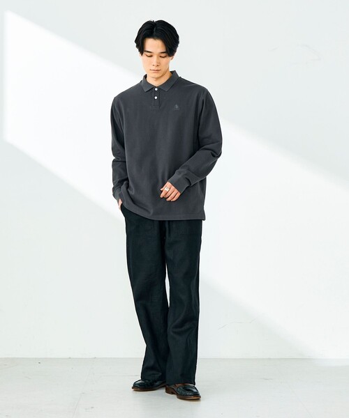 GEVACO（ゲバコ）の「【GEVACO/ゲバコ】ロングスリーブ ポロシャツ（ポロシャツ・メンズ・チャコールグレー/ブラック/ブルー・M/L）」の19枚目の写真